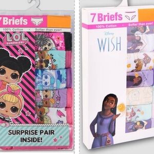 Disney Wish and LOL Surprise Briefs Set